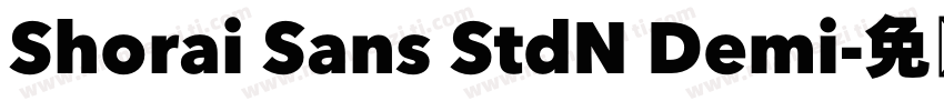 Shorai Sans StdN Demi字体转换